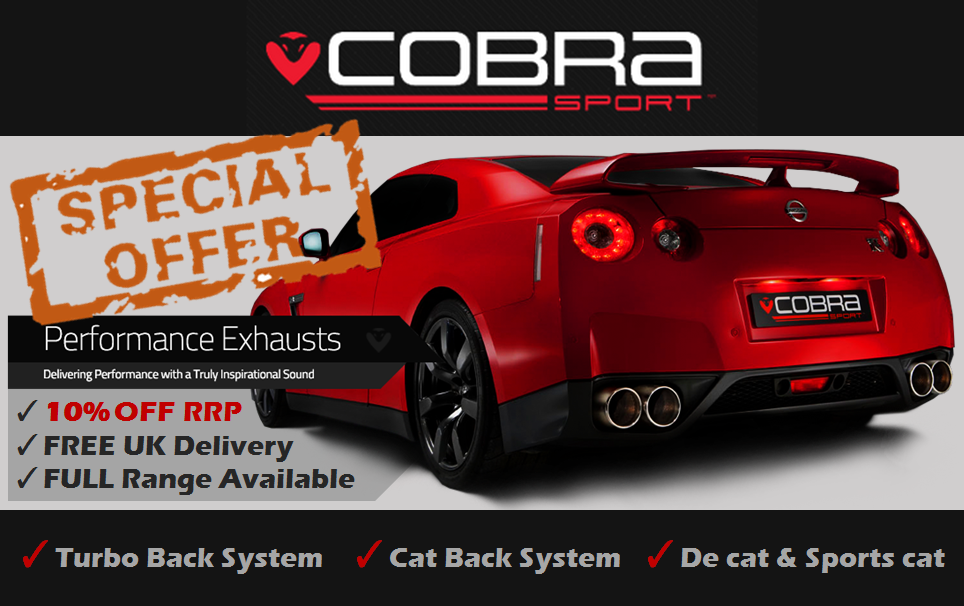 Cobra sport exhaust 10% off