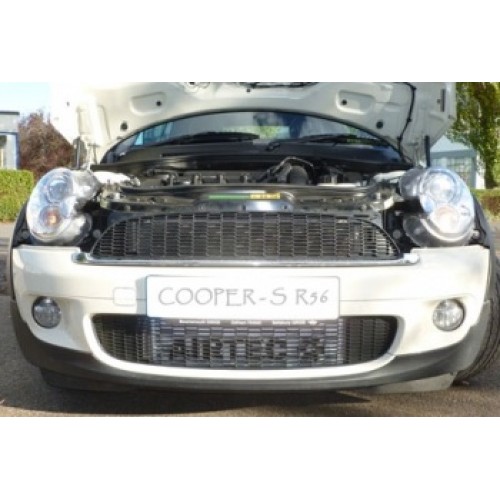 thumbnail interactive-video image 1 of ALLOYWORKS Front Mount Intercooler For BMW Mini Cooper S R56 R57 (2007-2012) – Silver, Performance Core 1 of 4